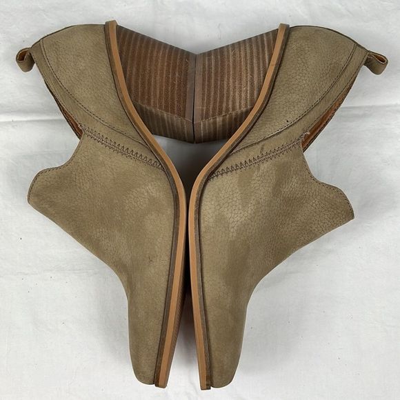 Lucky Brand Vennia Dune Ankle Booties Boots Chunky Cowboy Heel Size 10 - Picture 6 of 14